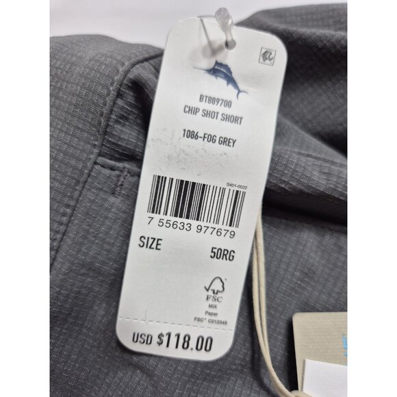 TOMMY BAHAHA Men's Shorts Size  50 RG x 10" Golf Shorts Chip Shot Fog Gray (04) - Picture 12 of 16